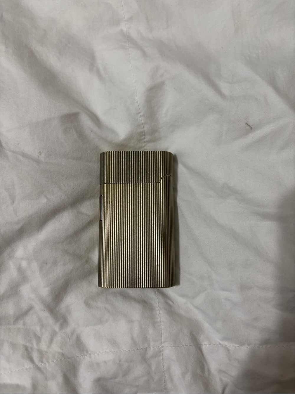 Hearth & Hand Brass Tone Ribbed Decorative Lighter Case